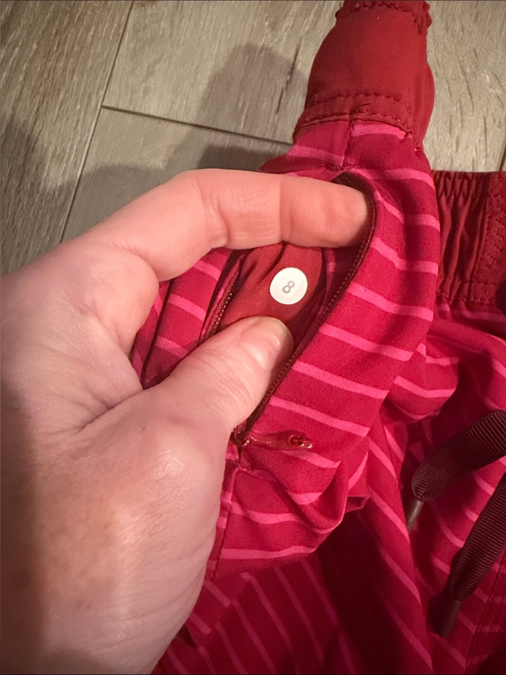 lululemon athletica Pink Striped Athletic Shorts